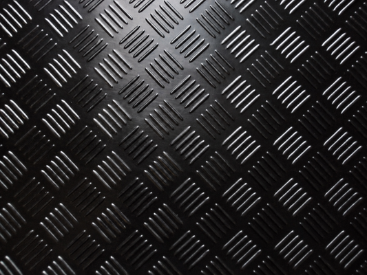 TREAD-PLATE 554 Garage Shed Workshop Rubber Flooring Matting 1.4m wide x 3mm thk