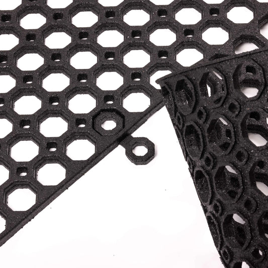 Anti-Fatigue Rubber Indoor & Outdoor Entrance Door Mat Workshop 4 Sizes Non-Slip