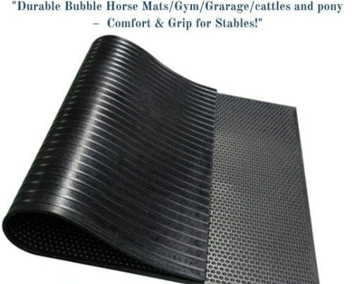 Rubber Floor Gym mats, Commercial Flooring 12mm(6ftx4ft) Foot Bubble Top
