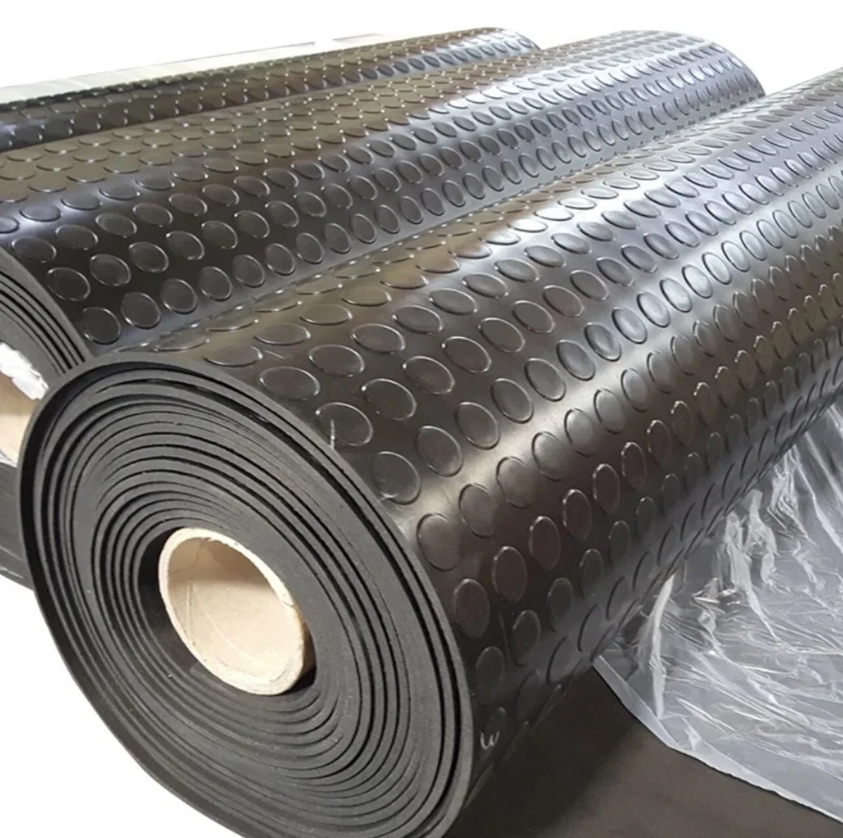 3mm Premium Coin Pattern Rubber Flooring For Van, Garage Floor, Gym, Workshops