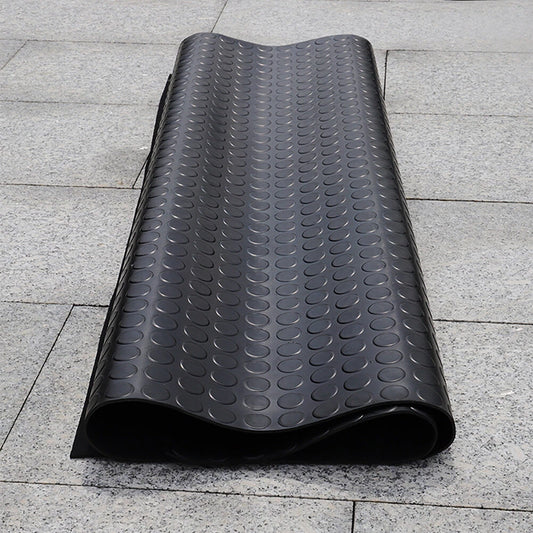 3mm Rubber Flooring Matting Heavy Duty Black Mat Anti Slip Garage Coin Dots Roll