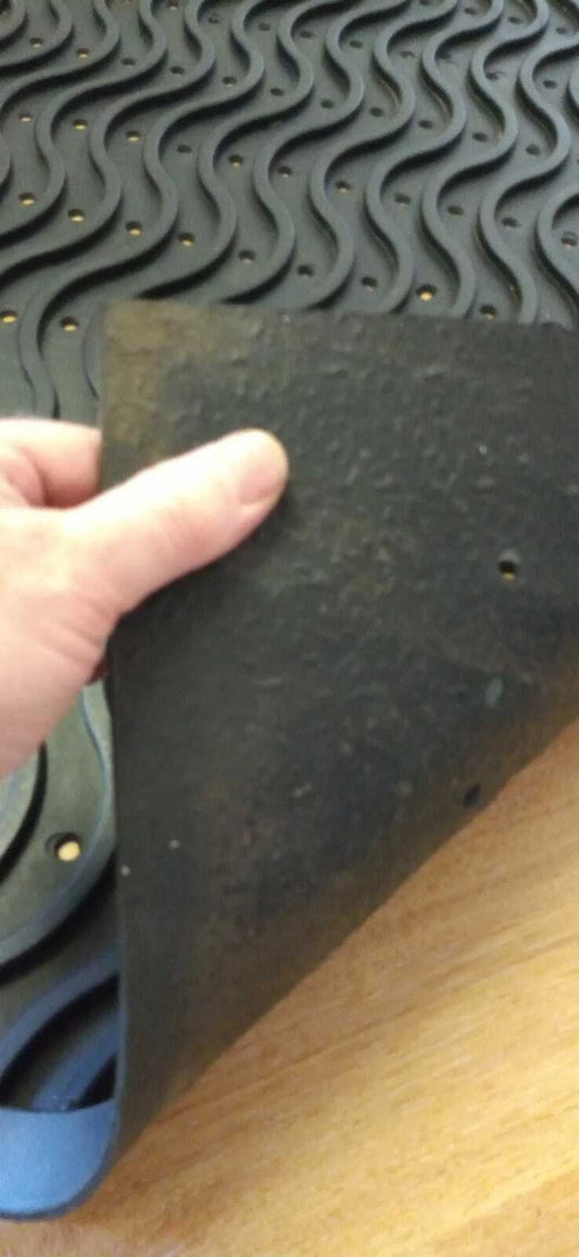 Heavy Duty WAVE Anti-FATIGUE Anti-Slip Rubber Workshop Greenhouse Mat 3ft x 2ft