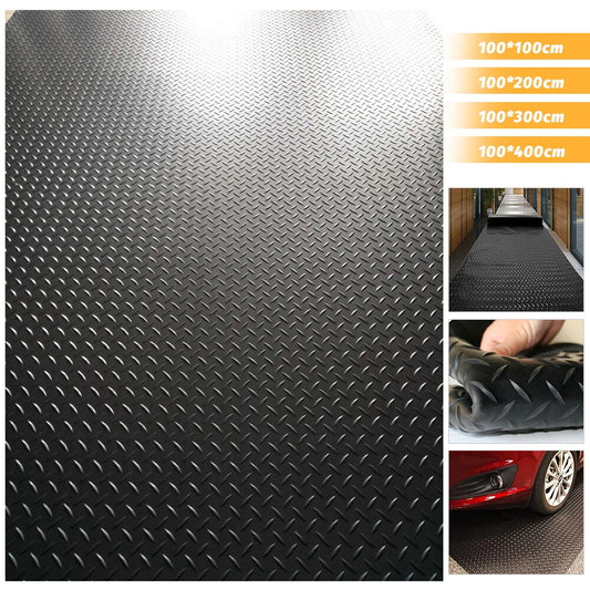 Rubber Matting Heavy Duty Flooring Garage Non Slip Industrial Work Gym Van Shed
