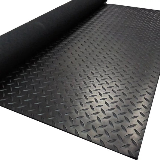 Heavy Duty Rubber Flooring Garage Matting Non-Slip Industrial Work Van Shed 1.3m