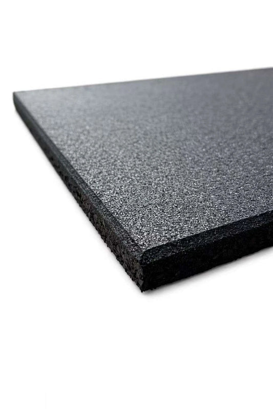 Rubber Gym Home Garage Floor Mat Tiles Flooring Heavy Duty 15mm Thick Black