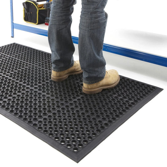 Heavy Duty Rubber Mat Non-Slip Safety Anti-Fatigue Workplace