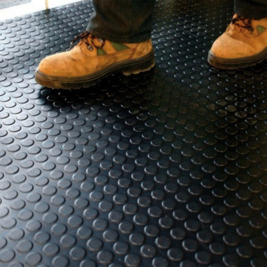 Rubber Flooring Garage Matting Non Slip Industrial Work Gym Van Shed 3MM Thick