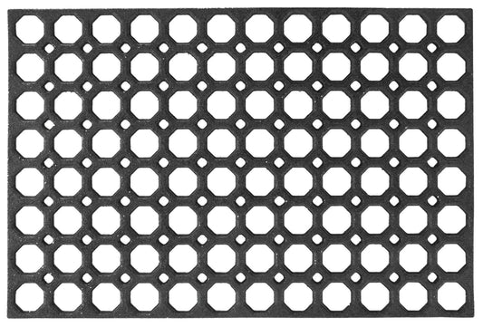 Large Hollow Rubber Ring Door Mat Heavy Duty Entrance Non Slip Garden Outdoor