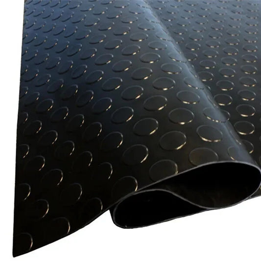 Heavy Duty Rubber Flooring Matting Non-Slip Garage Industrial Van Shed 1.3m COIN