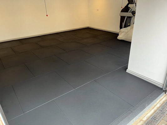 20mm Gym Flooring Mat Tiles - Rubber Heavy Duty (1m x 1m x 20mm)