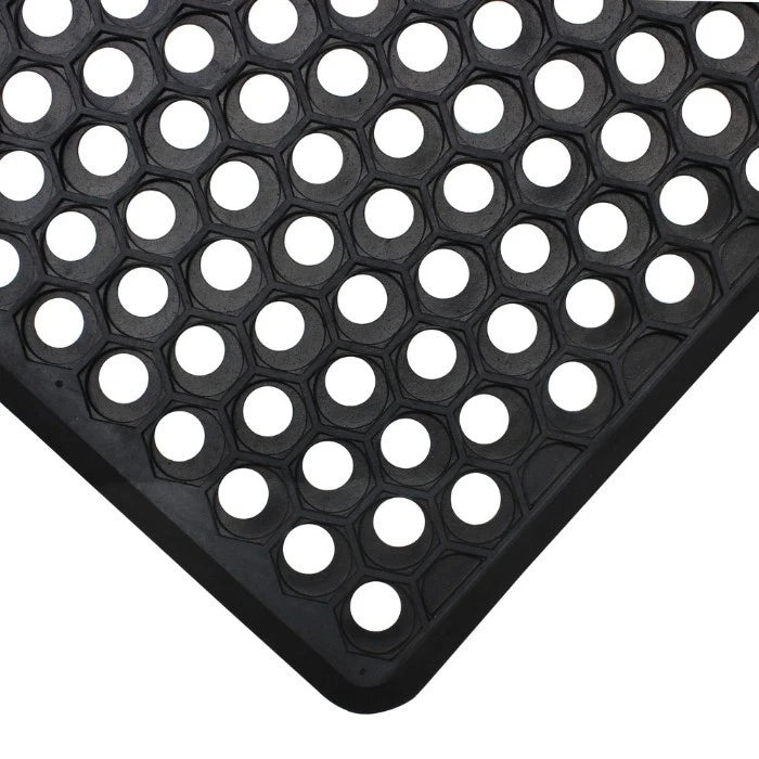 Honeycomb Outdoor Rubber Ring Entrance Floor Door Mat 40 x 60 cm
