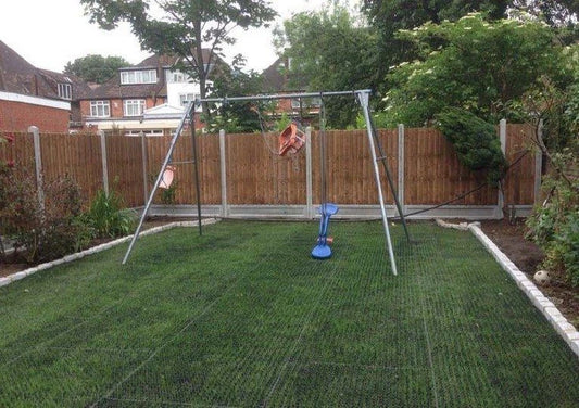 Heavy Duty Rubber Grass Mat Outdoor Safety Flooring Playground Golf Walkway x 3