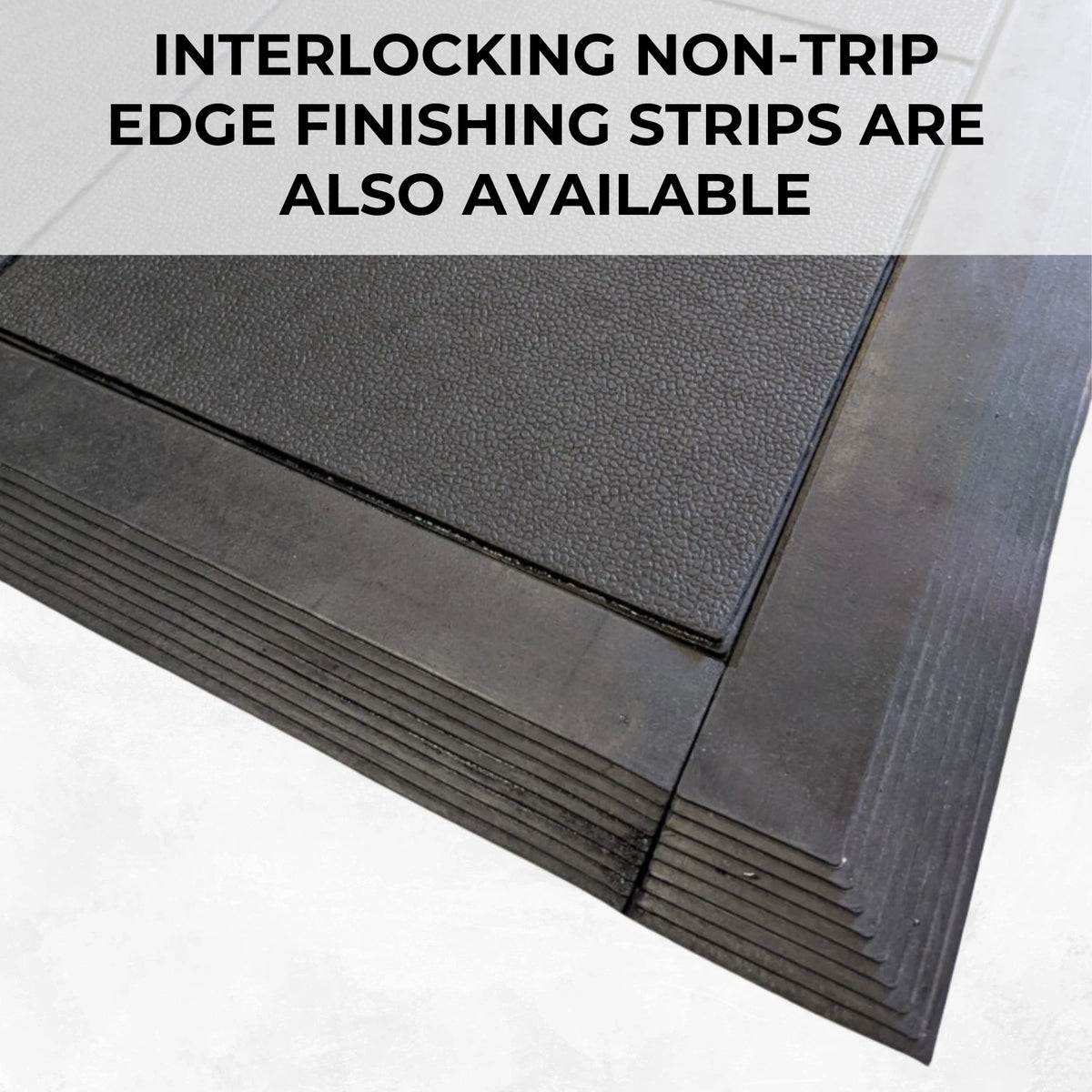 Rubber Gym Floor Tiles | 12 Mat Pack Of Heavy Duty 14mm Interlocking 900 x 900mm