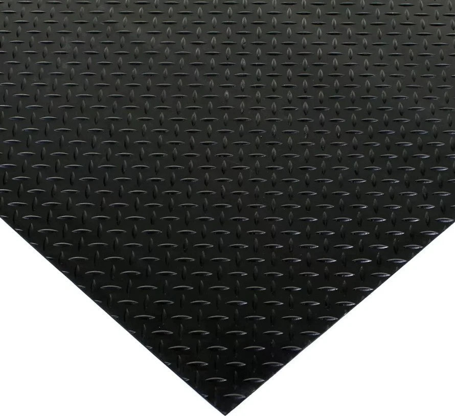 DIAMOND RUBBER FLOORING MAT ROLL NON SLIP- 1.5m WIDTH FOR ALL VEHICLES CAR & VAN