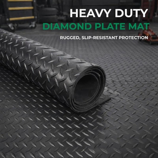 Rubber Matting Roll | Thick Heavy Duty Flooring Mat, Indoor & Outdoor, Non-Slip