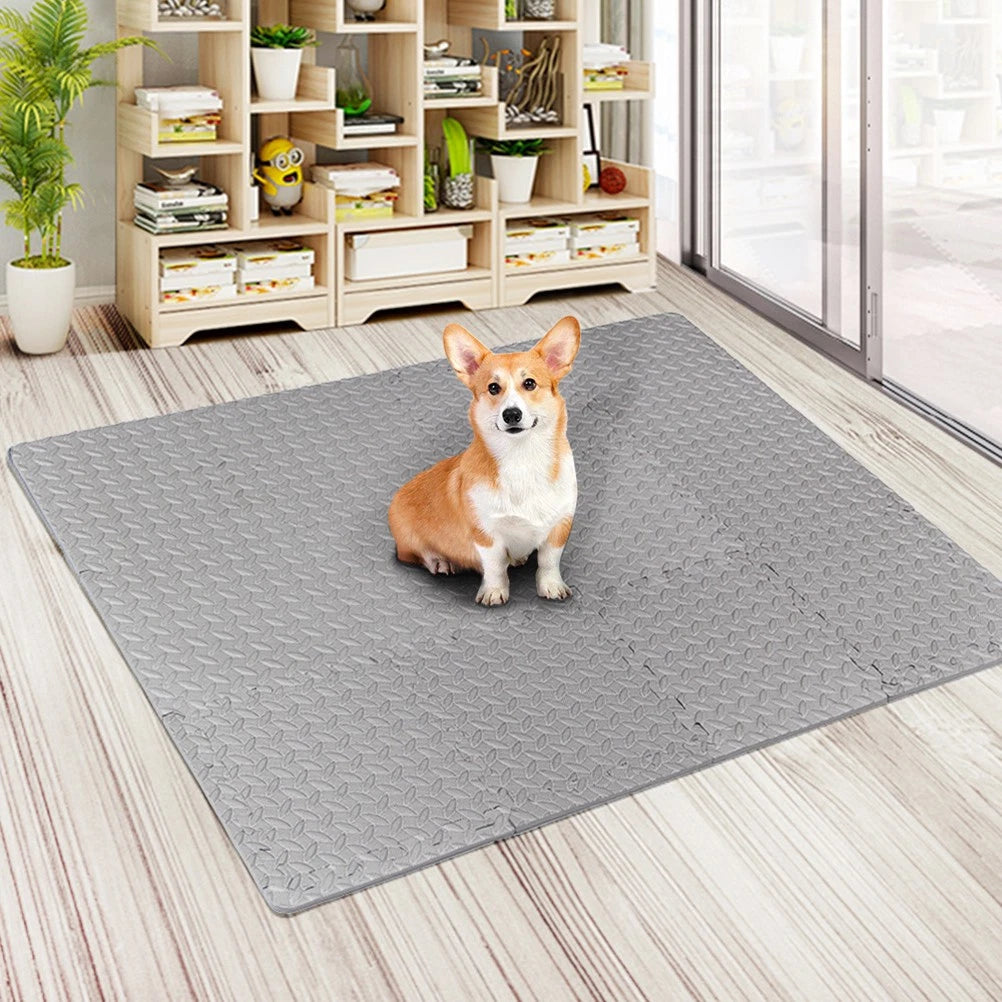 A-12Pcs Flooring Gym Mats And Home Gym Floor Foam Floor Mats Exercise Mat Foam