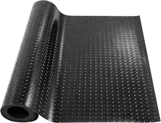 Heavy Duty Non Slip Rubber Mat Roll, 3Mm Waterproof Flooring for Garage Gym Work