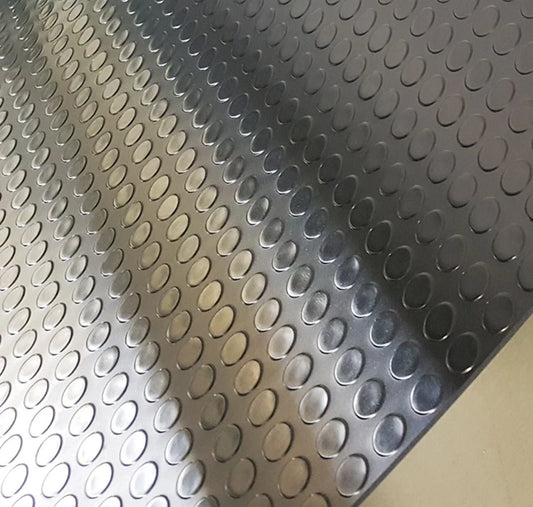 3mm Premium Coin Pattern Rubber Flooring For Van, Garage Floor, Gym, Workshops
