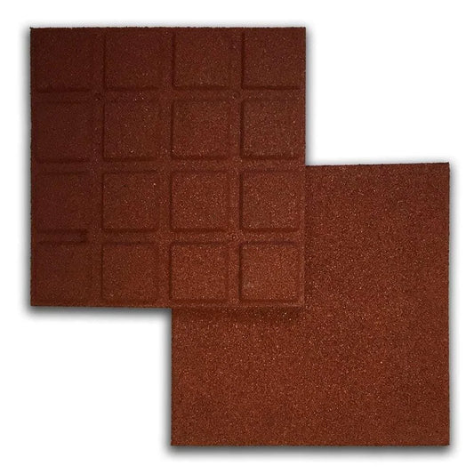 Pack of 4 Rubber Play Mat Tile Perfect for Children's Safe Areas Playgrounds 1m2