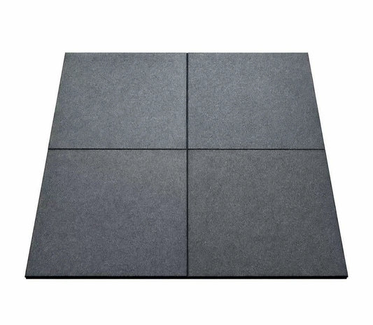 Rubber Gym Home Garage Floor Mat Tiles Flooring Heavy Duty 15mm Thick Black