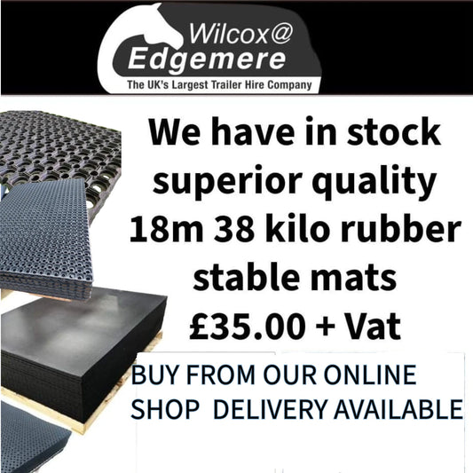 6 Stable Mats Offer | 6ft x 4ft Bubbletop Horse Stable Matting | 18mm Thick | Ho