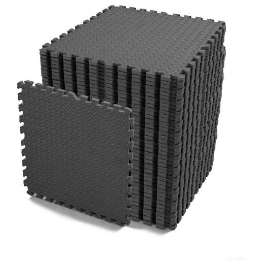 Thick Interlocking Floor Mats Gym Home Flooring Soft EVA Yoga Tiles 60x60 cm