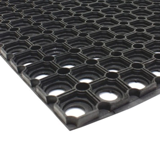 Rondo Heavy Duty Rubber Ring Door Mat Non Slip Scraper Doormat 60x 40cm
