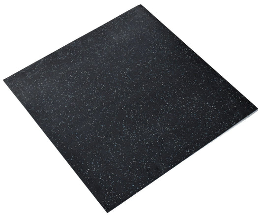 BLACK Indoor Contract Quality Rubber Terrazzo Chip Confetti Floor Tiles 500x 3mm