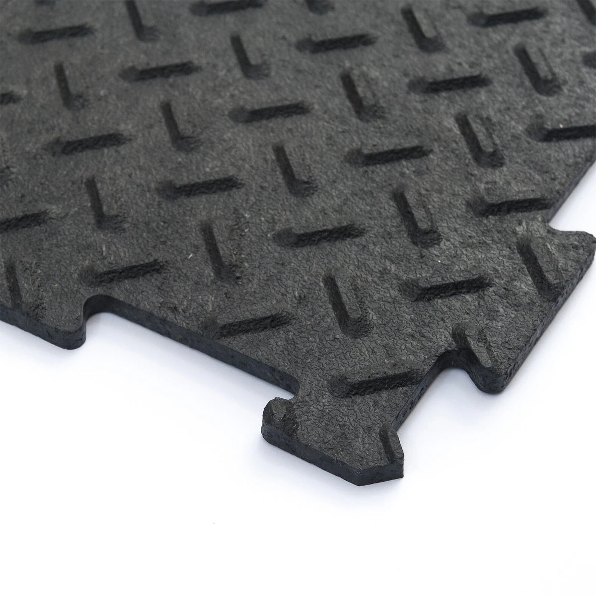 CHECKER Gym rubber garage workshop Home Gym Utility Floor Tiles Mats Pack of 10