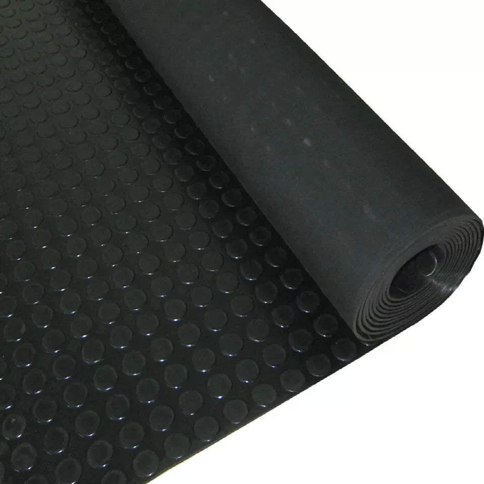 Heavy Duty Rubber Flooring Matting Non-Slip Garage Industrial Van Shed 1.3m COIN