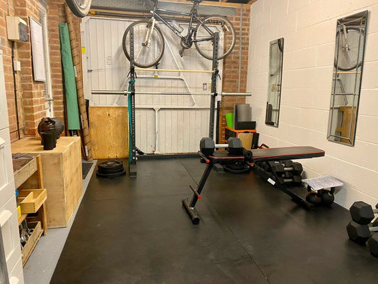 Heavy Duty Rubber Gym Mat 12mm Smooth Commercial Grade Flooring 1.8M x 1.2M 28kg