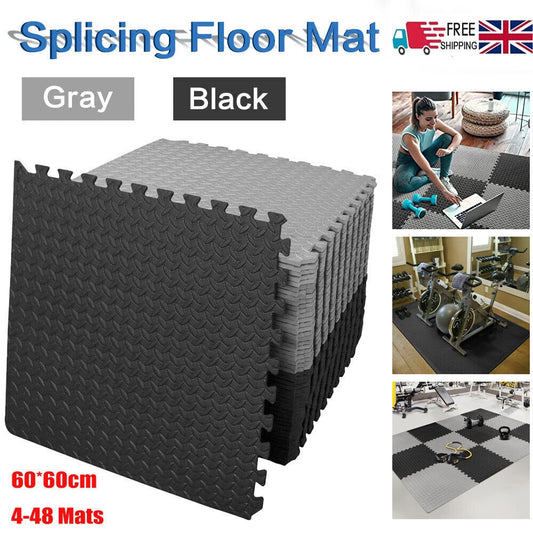 Interlocking Soft Foam Floor Mats EVA Puzzle Rubber Yoga Tiles Gym Home Flooring
