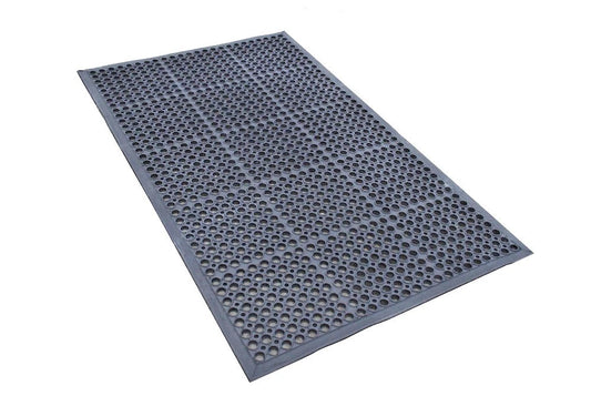 Large heavy Duty Nonslip outdoor entrance Ant-fatigue Rubber Safety Bar Mat 5x3f