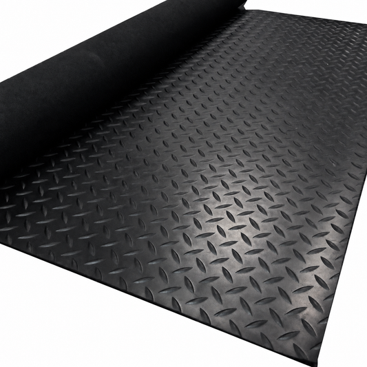 3mm Thick 1m Wide Heavy Duty Rubber Flooring Garage Matting Work Gym Van Shed
