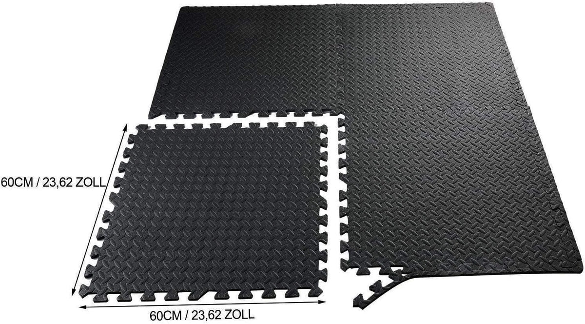 8Pcs Jigsaw Foam Puzzle Tiles, Shock Dampening Flooring Home Training 32 Sq.Ft