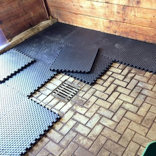 Horse Mats | EVA Comfort Stable 24mm Interlocking 2ftx 2ft Mat - 3 Boxes ( Mats)