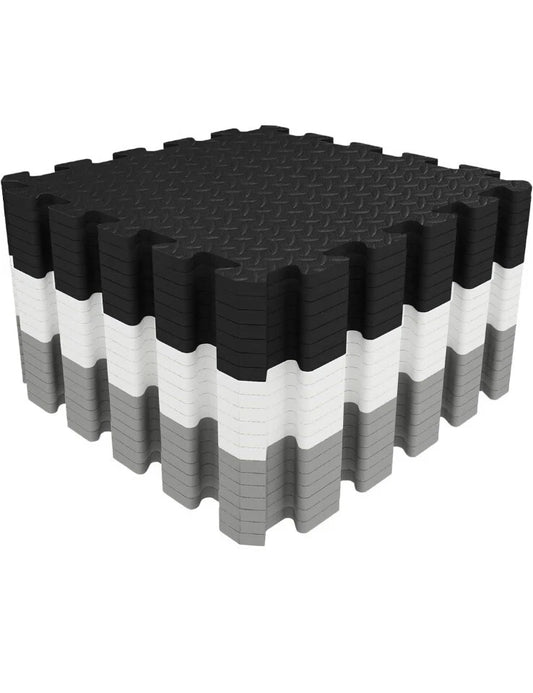 Gym Flooring - 12 MM Extra Thick Foam Mats EVA Foam Gym Mats for Home 30x30 cm,