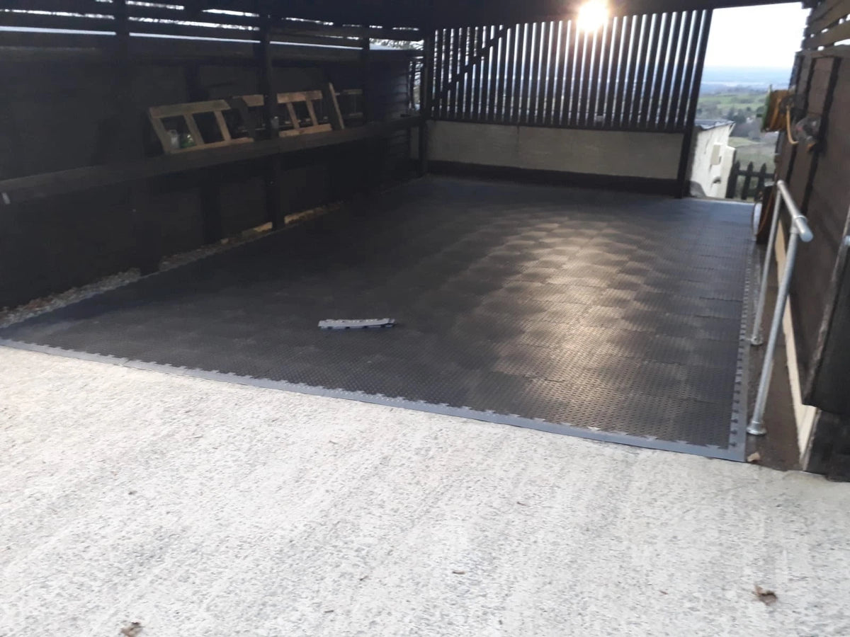Interlocking garage floor tiles flooring heavy duty penny checker