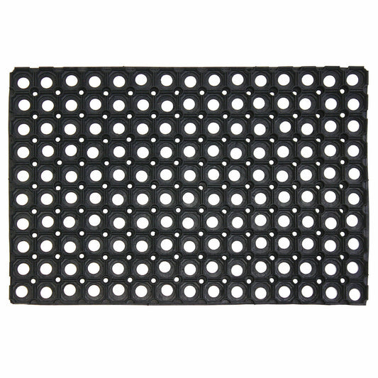 Heavy Duty Rubber Door Mat Non Slip Outdoor Entrance Dirt Catcher Doormat UK