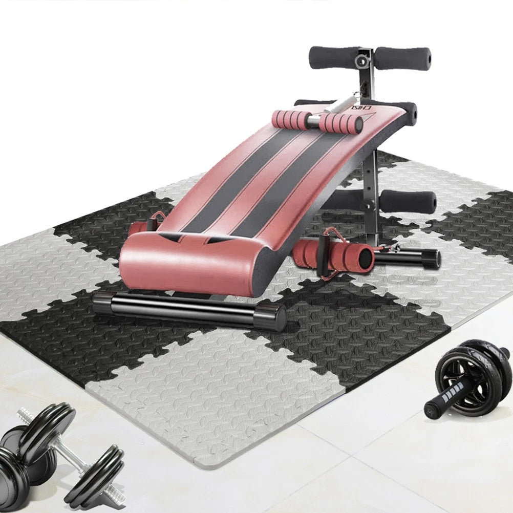A-12Pcs Flooring Gym Mats And Home Gym Floor Foam Floor Mats Exercise Mat Foam