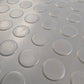 Grey Rubber Flooring Matting Roll - 3mm Thick - Coin Pattern