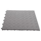 Reusable PP Interlocking Garage Floor Tiles Grey Antislip Mat