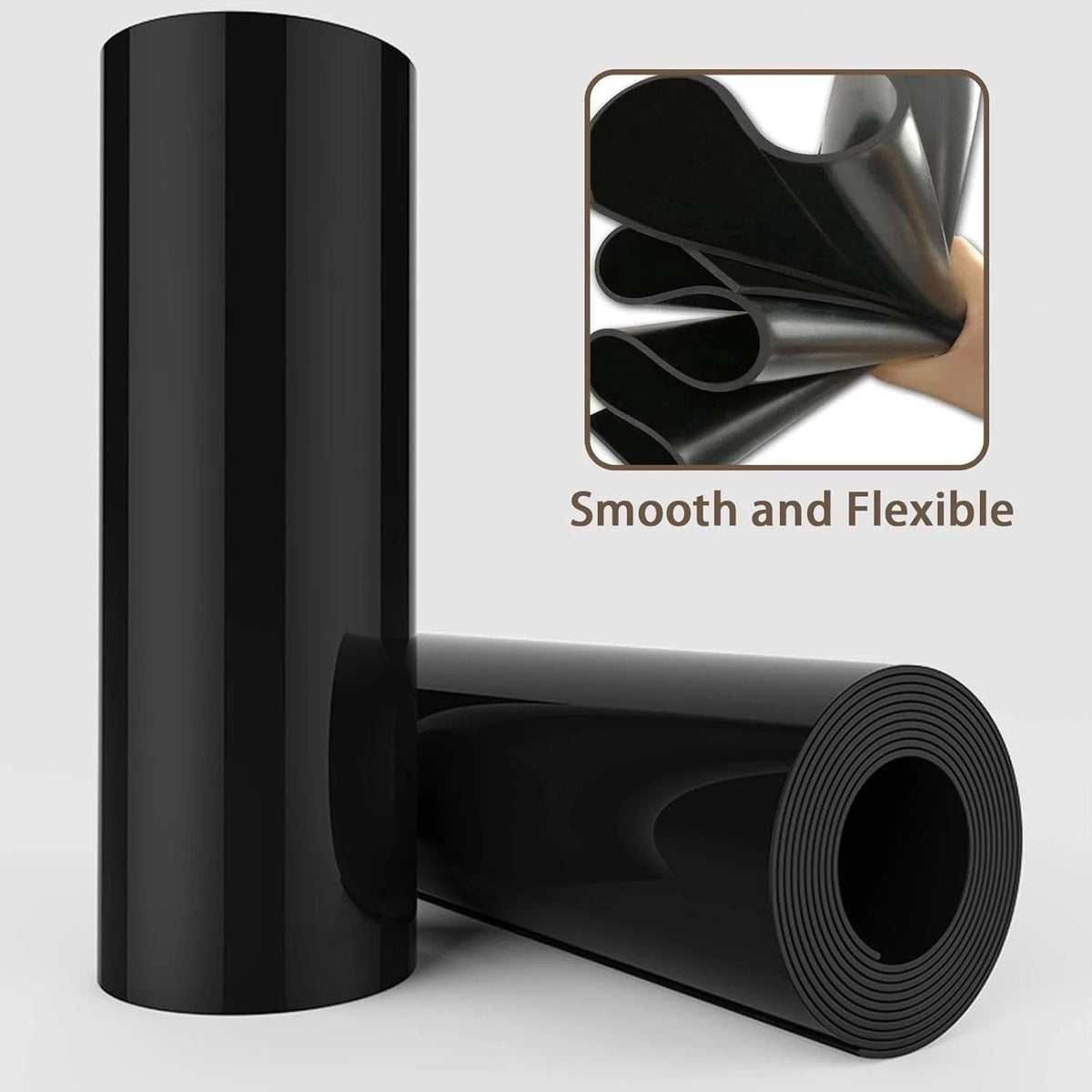 Nisorpa Smooth Rubber Matting Roll,Rubber Matting 1m x 2m Heavy-Duty Garage Non