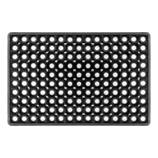 Anti Slip Indoor Outdoor Rubber Mat with Holes, Washable Light Weigh Holo Mat