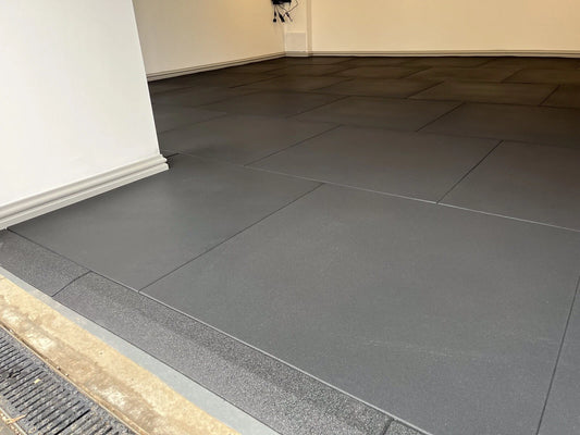 20mm Gym Flooring Mat Tiles - Rubber Heavy Duty (1m x 1m x 20mm)