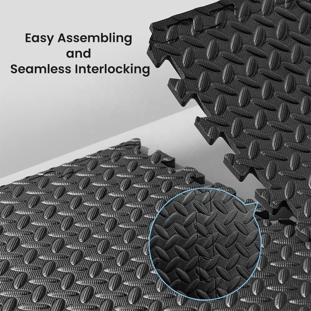 EVA Interlocking Soft Foam Floor Mats 60x60cm Gym Flooring Yoga Exercise Tiles