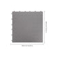 Reusable PP Interlocking Garage Floor Tiles Grey Antislip Mat