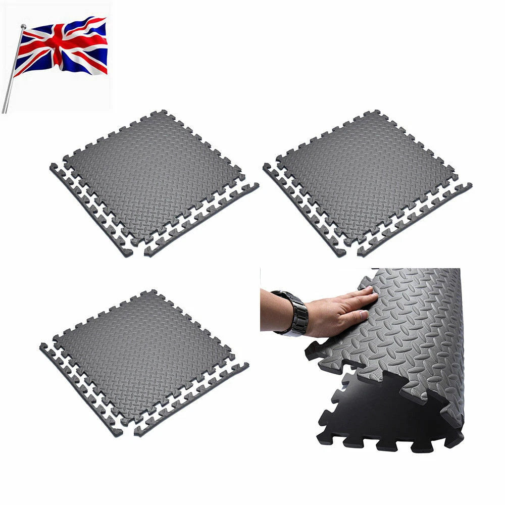 EVA Foam Interlocking Mats Home Gym Flooring Exercise Workout Tiles