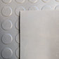 Grey Rubber Flooring Matting Roll - 3mm Thick - Coin Pattern