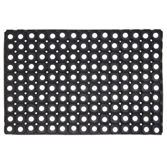 Rondo Heavy Duty Rubber Ring Door Mat Non Slip Scraper Doormat 60x 40cm